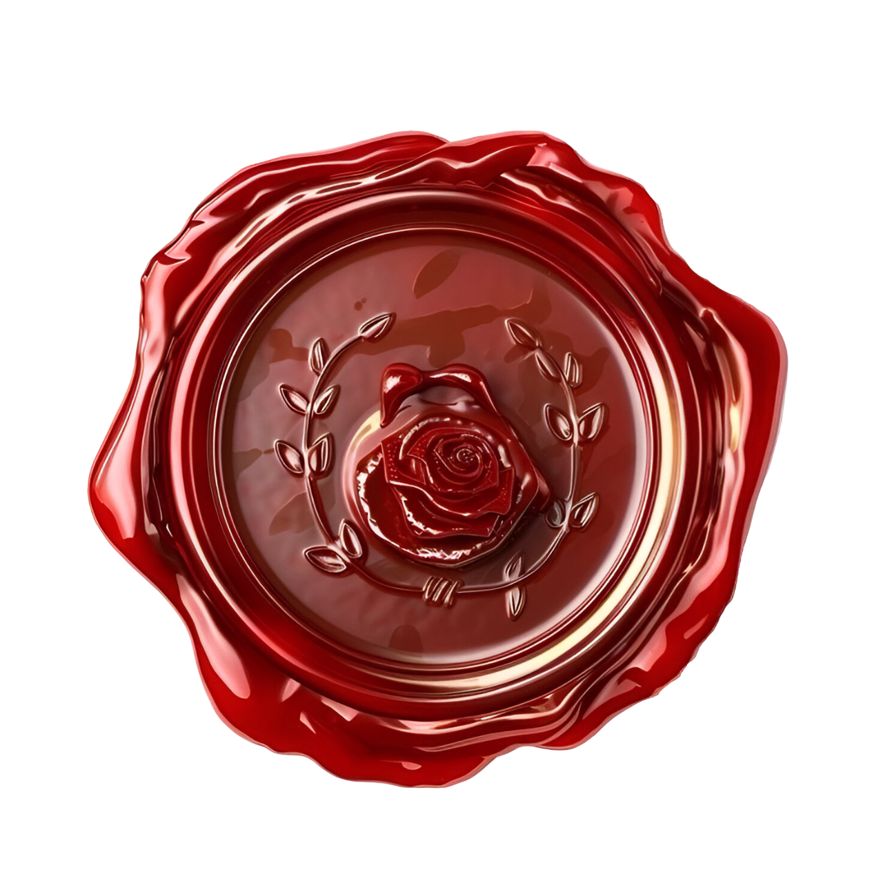red rose wax seal